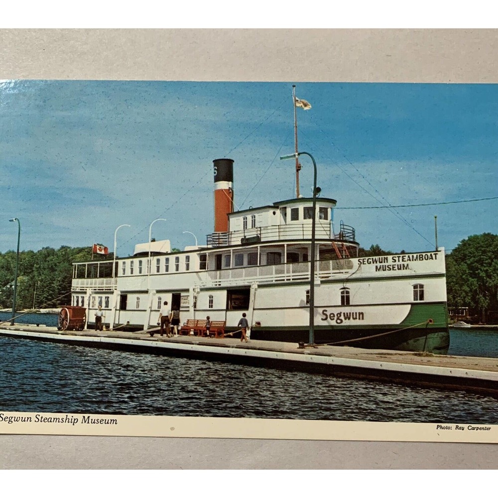 Original Postcard, Canadian Steamship Steamer Segwun “Land Of Pleasure Lakes”